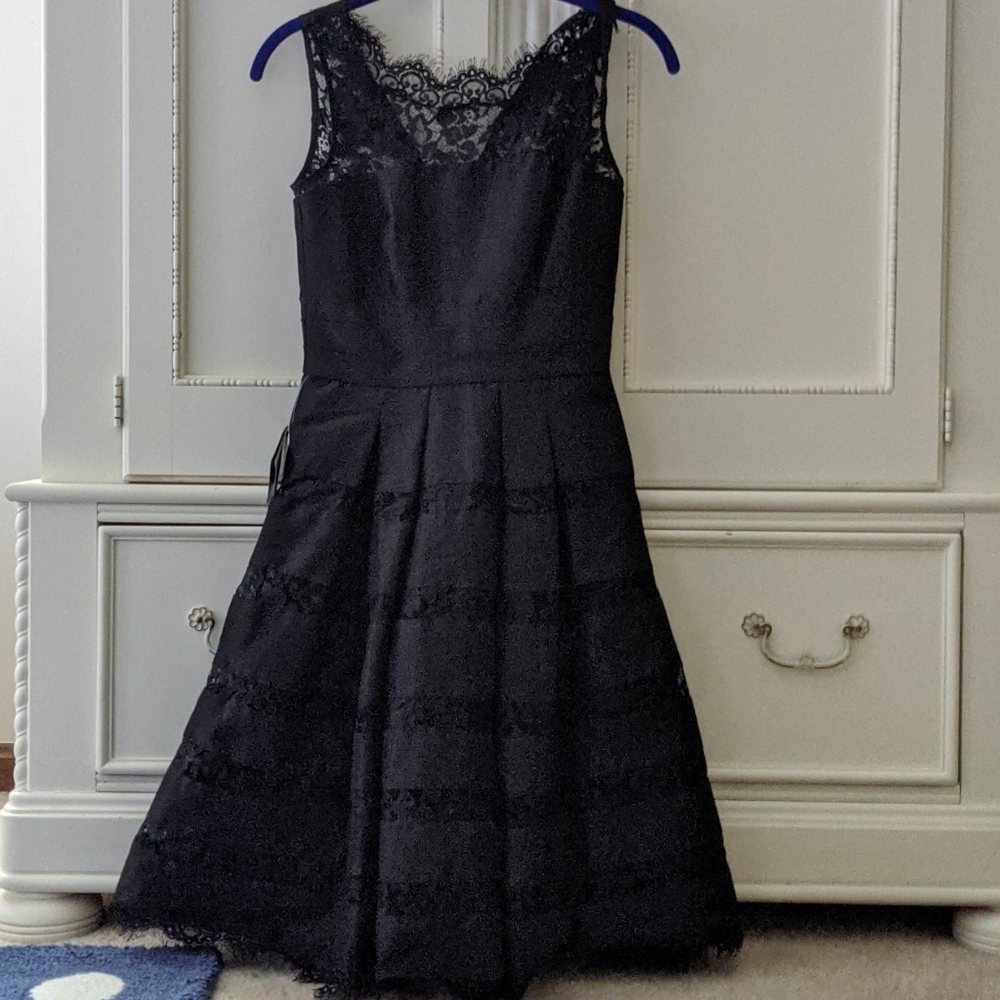 White House Black marker black a line dress